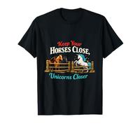 Equestrian Unicorn Wrangler Funny Western Quote T-Shirt