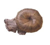 Equetech Bun Extension Hairnet - Equestrian Dressage Rider Hair Net with fake bun attached, One size - Perfect for short or thin hair (Copper Brown)