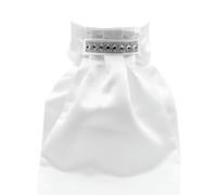 Equetech Crystal Prism Deluxe Ready-Tied Stock, White, One Size