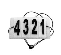 Equetech Easy Show Jacket Competition Numbers - One Size Velcro Rider Number Holder (Elastic Sold Separately)