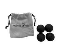 Equetech Equine Orbs - Performance Ear Plugs for Horses, Pony or Horse, Set of 4, Black (Horse 40mm)