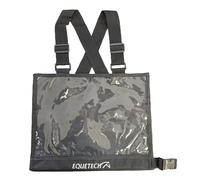 Equetech Eventing Cross Country Number Bib - Black Equestrian Rider Competition Bib