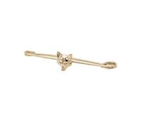 Equetech Foxhead Traditional Stock Pin - Silver One size (Gold)