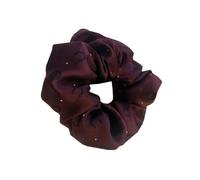 Equetech Horseshoes Polka Dot Showing Hair Scrunchie (Maroon/Navy)