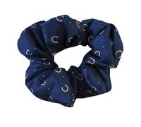 Equetech Horseshoes Polka Dot Showing Hair Scrunchie - Navy/Gold Equestrian Riding Accessory