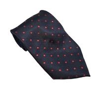 Equetech Junior Polka Dot Showing Riding Tie (Navy/Red)