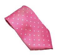Equetech Junior Polka Dot Showing Riding Tie (Pink/White)