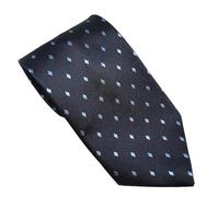 Equetech Kids Diamond Show Tie - Navy/Lt Blue, One Size Uk