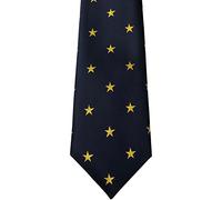 Equetech Kids Stars Show Tie - Navy/Gold, One Size Uk