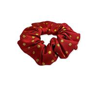 Equetech Polka Dot Hair Scrunchie - Red/Gold Metallic Equestrian Riding Hair Accessory