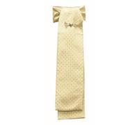 Equetech Polka Dot Jacquard Riding Stock - Cream/Gold, Long