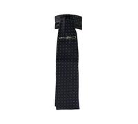 Equetech Polka Dot Jacquard Riding Stock - Navy/Gold, Long