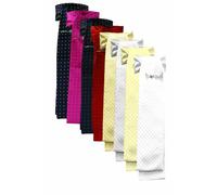 Equetech Polka Dot Jacquard Riding Stock - White/Silver, Long