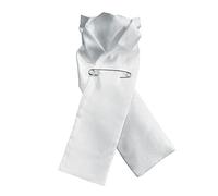 Equetech Ready-Tied Junior Plain Stock - White