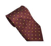 Equetech Unisex Polka Dot Showing Riding Tie (Burgundy/Gold)