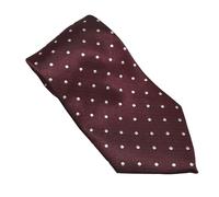 Equetech Unisex Polka Dot Showing Riding Tie (Maroon/White)