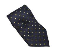 Equetech Unisex Polka Dot Showing Riding Tie (Navy/Gold)