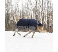 Equi-Theme/Equit'M Unisex Adult 400921760 Tyrex 600 D Turnout Rug With Belly Belt - Navy/Grey, 6 ft/183 cm