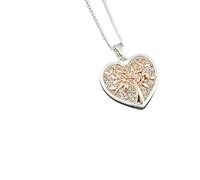 Equilbrium Rose Gold Plated Tree of Life Heart Necklace