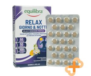 EQUILIBRA DAY & NIGHT Relaxation Mental Well Being Supplement 50 Tablets