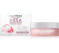 Equilibra Face, Hyaluronic Rose Anti-Aging Face Cream with Rose Extract and Hyaluronic Acid, Hydrating and Smoothing, Fast Absorption, Not Unge, 50 ml