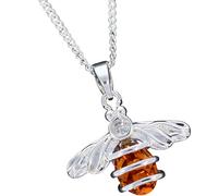 Equilibrium 42cm Honey Bee Coiled Silver Plated Necklace