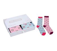 equilibrium Bamboo Socks Gift Box Dreamy Owl Two Pairs One Size