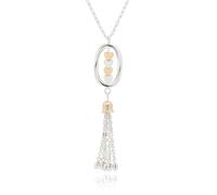 equilibrium Boho Style Two Tone Tassel Necklace