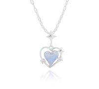 equilibrium Candy Silver Plated Celestial Hearts Necklace