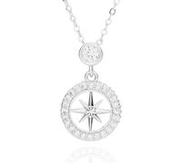Equilibrium Celestial Sparkle Star Silver Plated Necklace