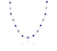 equilibrium Ceramic Floral Contemparary Silver Plated Necklace