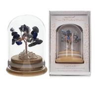 equilibrium Chakra Tree in Glass Dome Crystal Gemstone Bonsai Tree with Wooden Base Mixed 7 Chakras Rose Quartz Amethyst Citrine Aventurine Lapis Lazuli Strawberry Quartz (Lapis Lazulli)