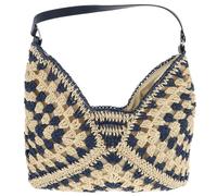 equilibrium Crochet Style Shoulder Bag - Blue or Cream (Blue)