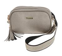 equilibrium Cross Body Shoulder Bag, Bronze, Polyester, Two Zip Compartments, Rectangular, Height: 21 x Width: 10 x Depth: 13 in cm