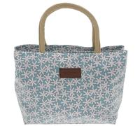equilibrium Daisies Wipeable Handbag - Teal - Lightweight Floral Everyday Carry (Teal)