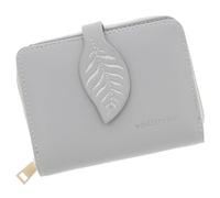 Equilibrium Embroidered Leaf Zip Around Closure RFID Blocker Purse for Cards and Cash Multi Compartment - Grey, Sage or Black Designs (Grey)