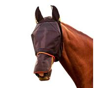 Equilibrium Field Relief Max Fly Mask Black/Orange - Extra Small
