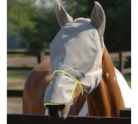 Equilibrium Field Relief Max Fly Mask Grey/Yellow - Medium