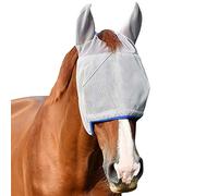 Equilibrium Field Relief Midi Fly Mask with Ears Grey/Yellow - Medium