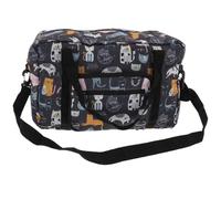 equilibrium Folding Underseat Cabin Holdall, Lightweight Travel Bag with Cats Print