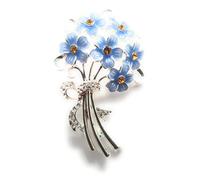 equilibrium Forget Me Not Silver Plated Brooch