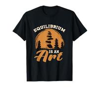 Equilibrium Is An Art Stone Stack Mandala T-Shirt