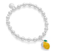 equilibrium Juicy Gems Lemon Sparkle Silver Plated Bracelet