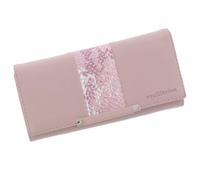 Equilibrium Magnetic Stripe Closure RFID Blocker Large Purse for Cards and Cash Multi Compartment - Pink, Teal or Blue Designs (Pink)
