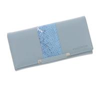 Equilibrium Magnetic Stripe Closure RFID Blocker Large Purse for Cards and Cash Multi Compartment - Pink, Teal or Blue Designs (Blue)