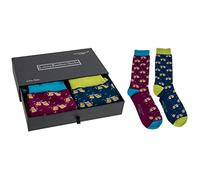 equilibrium Men's Bamboo Socks Gift Box - Cheer Design