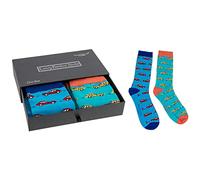 equilibrium Men's Bamboo Socks inside a Gift Box - Car Design