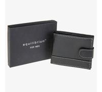 Equilibrium Mens Black Stitched Wallet 59770