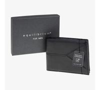 Equilibrium Mens Black V Stitched Wallet 329860