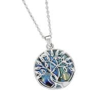 equilibrium Paua Shell Tree of Life Necklace 334081